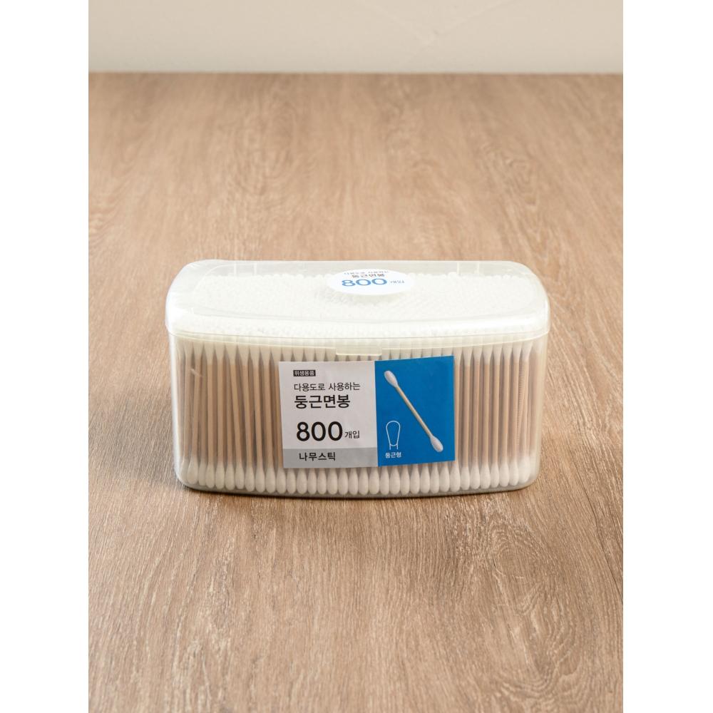 Daiso Square Case Wooden Swab 800p