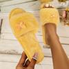 Fashion 2025 New Women's Slippers Women's Fashion Versatile Indoor Home Butterfly Comfortable and Elegant Cotton Slippers