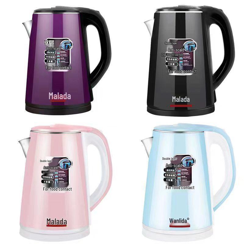 Stainless Steel Wanlida Electric Kettle - Large Capacity, Automatic, and Insulated for Home Use