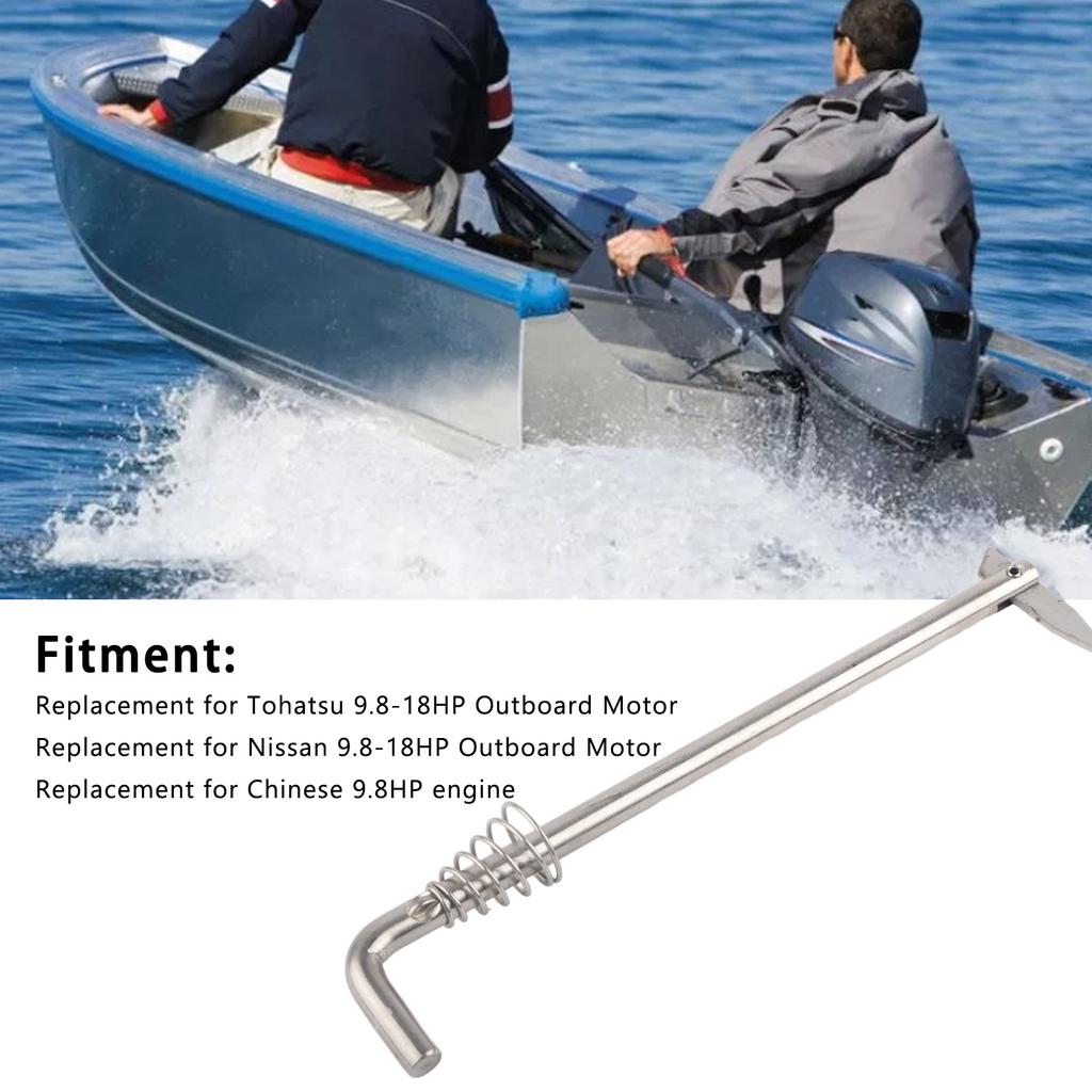 Boat Tilt Thrust Rod With Spring 350‑62121‑2 Replacement For Tohatsu 9.8‑18HP Outboard Motor