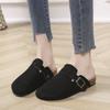 Cork Suede Clogs for Women Cork Slippers Summer Cork Sandals Fashion Beach Slides Classic Mules Men Clogs Baotou Shoes