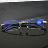Lens Adjustment Blue Filter Glasses 2pc Impact Resistant PC Frame Includes Storage Case