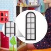 1/12 Arched Window Decor DIY Accs Mini Pane Model Miniature Furniture for Micro Landscape