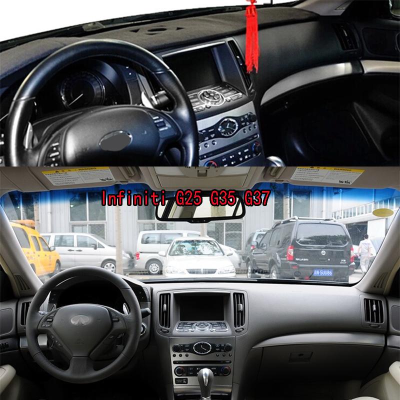 For 2007-2013 Infiniti G25 G35 G37 V36 Dashmat Dash mat Dashboard Cover Instrument Panel Sunscreen Pad Ornaments