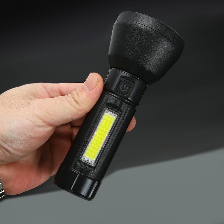 Mini Torch LED Rechargeable Flashlight Portable USB Charging Flashlight Outdoor Camping Waterproof Long Range Fishing Lantern