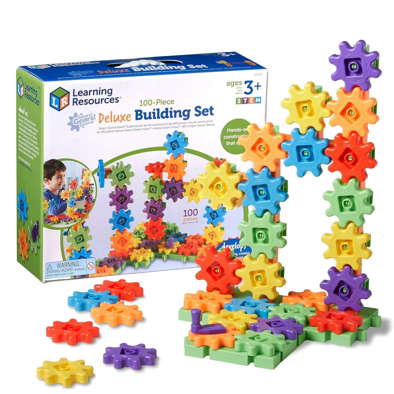 

Learning Resources Gears! Gears! Gears! (R) Beginner s Building Set, Colorful Gear Blocks, Beginner s Set, LER 9162