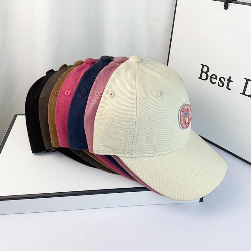 Spring And Summer Cartoon Embroidery Polished Cap Children'S Trendy Brand Versatile Face Baseball Cap