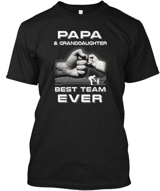 Papa And Granddaughter Best Team - Ever T-Shirt Made in the USA Size S to 5XL XL