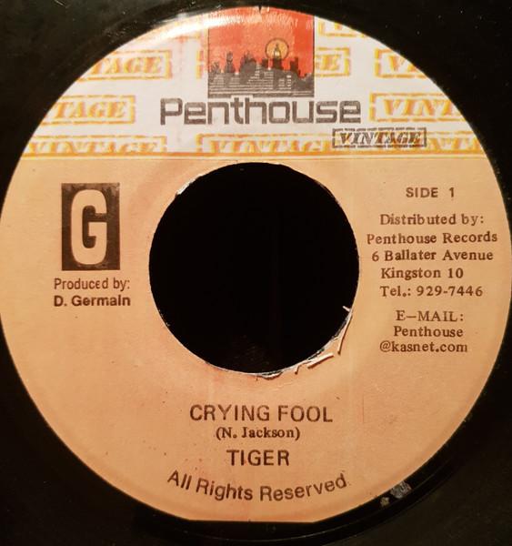 

7-дюймовая пластинка TIGER Crying Fool NONE Penthouse Vinta Ямайка Регги Ска Даб Б/у