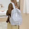 Schoolbag Versatile Casual Fresh Plaid School Bag Girl College Student Simple Backpack High School Student Nylon Backpack