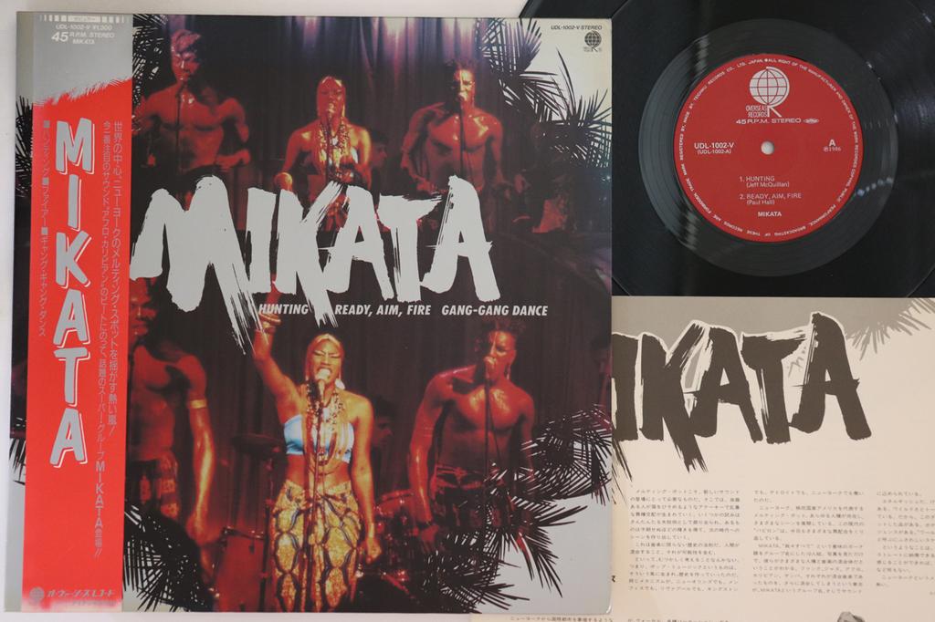 LP Record MIKATA - Hunting / Ready, Aim, Fire / Gang-g UDL1002V OVERSEAS 1986 Japan Obi Soul/Funk Used