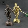 Antique Monkey King Sun WuKong Statue Gold Color Office Desk Decoration Figurines Miniature Brass Plated Car Ornament Home Decor