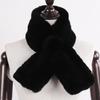 Winter Women Real Rex Rabbit Fur Scarf Natural Warm Soft Rex Rabbit Fur Muffler Lady Genuine Rex Rabbit Fur Scarves
