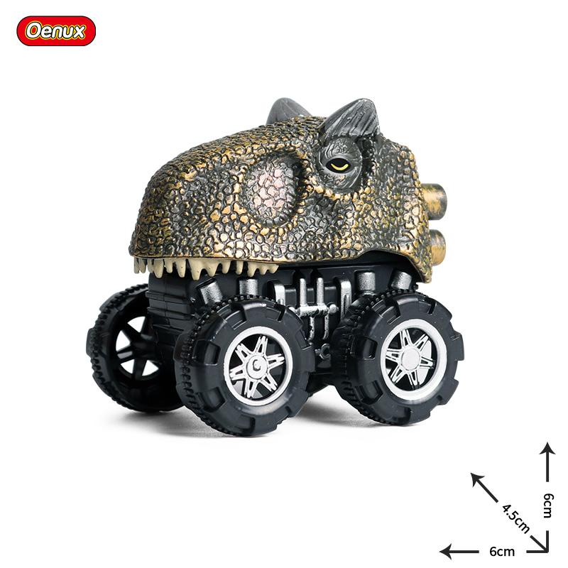 Oenux Mini Tigru Sălbatic Lup Mașină cu Tragere înapoi Model Simulare Animale Lumea Dinozaurilor Rechin T-Rex Vehicul Drăguț Camion Jucărie Copil Cadou