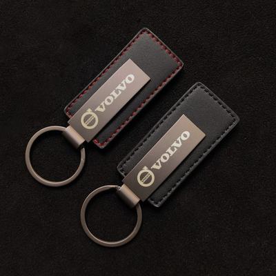 AAKF1 Metal Leather Car Emblem Keychain Key Chain Keyring For Rdesign C30 C70 S40 S60 S70 S80 S90 V50 V60 V70 V90 XC60 XC70 XC90