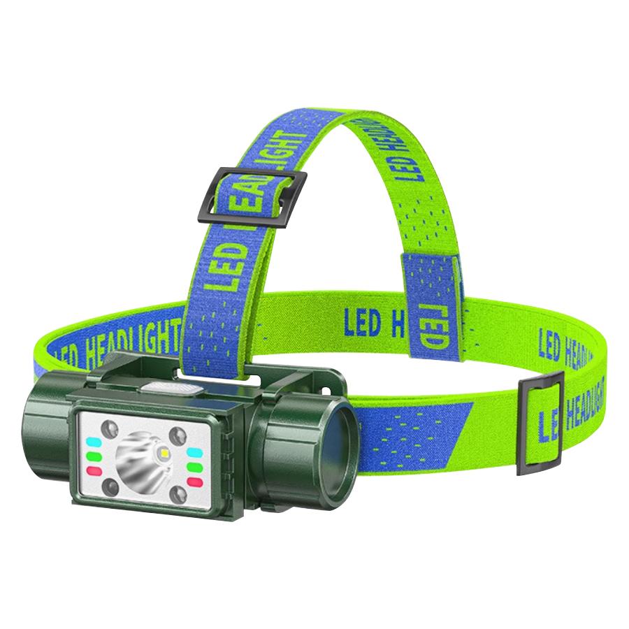 LG-08 USB C Rechargeable COB Headlamp,1200mAh Battery,Motion Sensor Lighting Head Flashlight for Outdoor Camping Fishing Running