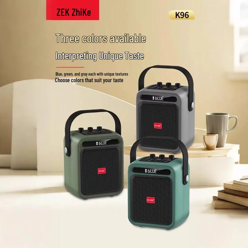

ZhiKe K96 Portable Bluetooth Speaker with Subwoofer for Outdoor, Home, and Card Games.
