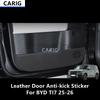 For BYD TI7 25-26 Leather Door Anti-kick Sticker Modified Carbon Fiber Pattern Interior Film Accessories Modification