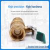 Pneumatic 4-Point Copper Ball Valve Switch for Air Compressor and Water Pipe, Internal/External Thread