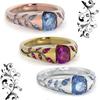 Elegantní prsteny s drahokamy ve tvaru listu pro ženy Stylové minimalistické šperky