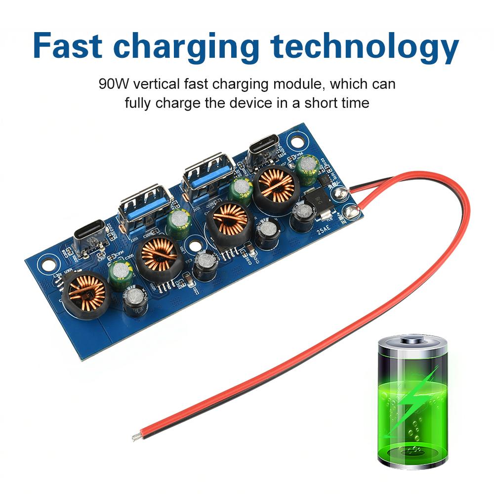 PD QC 18W/27W Fast Charging Module All-Protocol Smartphone Charger Module DC Car Energy Storage Modification Charging Board