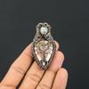 Crzay Lace Agate & Rainbow Moonstone 999 Copper Wire Wrapped Pendant Handmade Gemstone Jewelry, Gifts For Wife Brand New Pendant