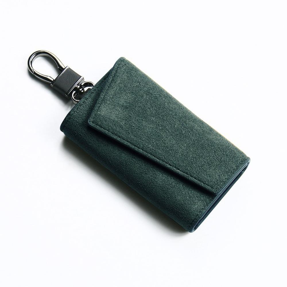 Waterproof Pull Out Keychain Pouch PU Leather PU Key Wallets Key Holder Bag  Key Holder Case