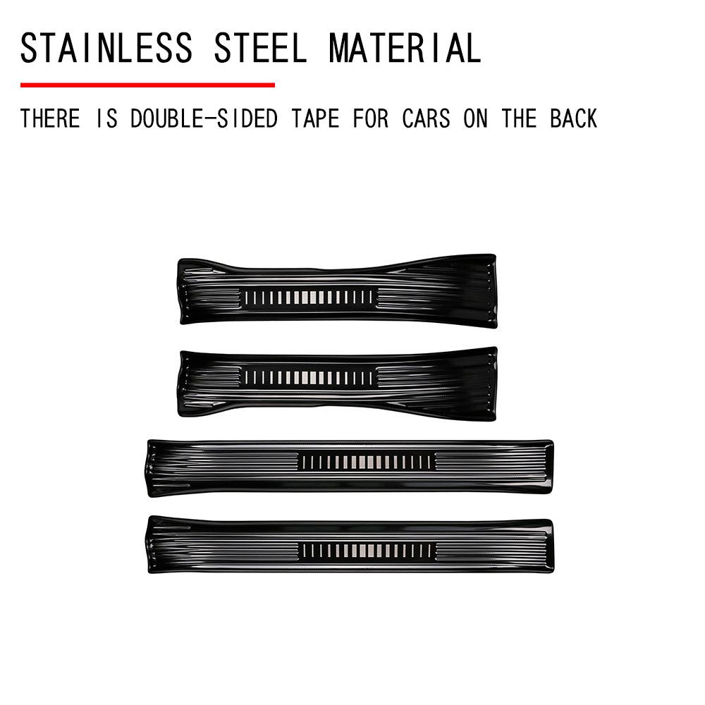 Stainless Steel Door Sill Scuff Plates for Toyota RAV4 (26 Models)
