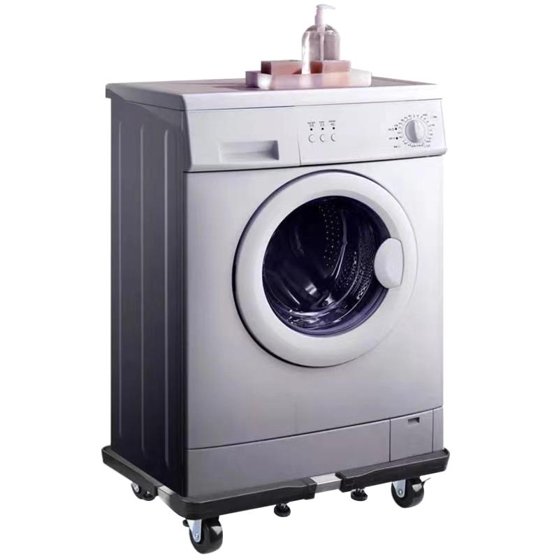 Stainless Steel Appliance Dolly Cart With 4 Locking Wheels - Adjustable Mobile Roller Base For Refrigerator/Washing Machine