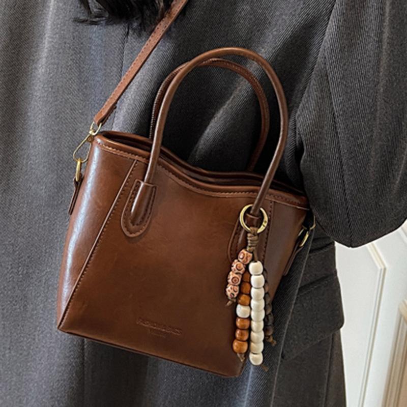 High-value Portable Bucket Bag Women's Winter New Casual Bag Popular Shoulder Bag Vintage Crossbody Bag