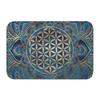 Metatron Cube with Merkaba and Flower of Life Front Door Mat Non-Slip Waterproof Interior   Kitchen Bedroom Rug