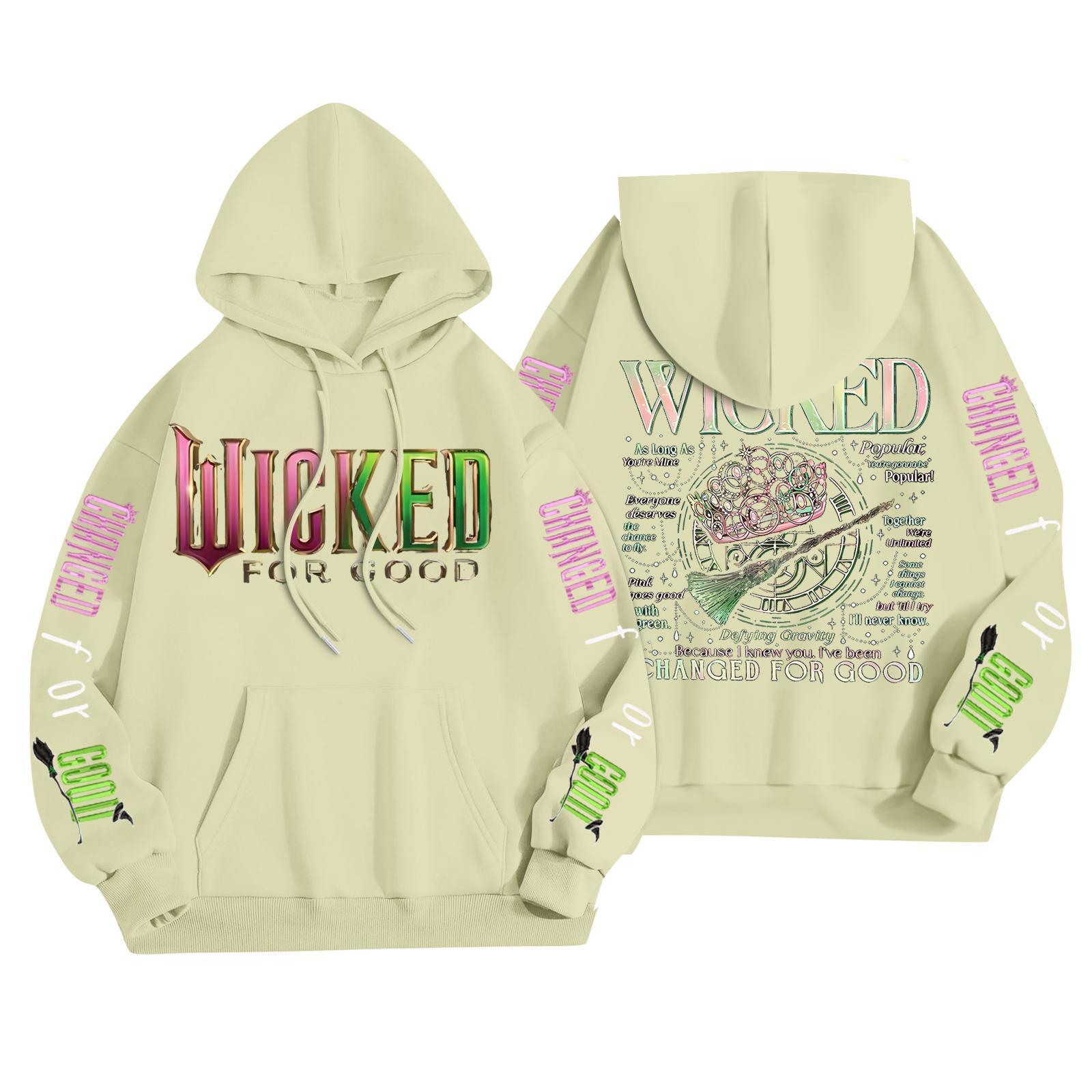 

Женская модная повседневная толстовка с капюшоном, длинным рукавом и принтом XL