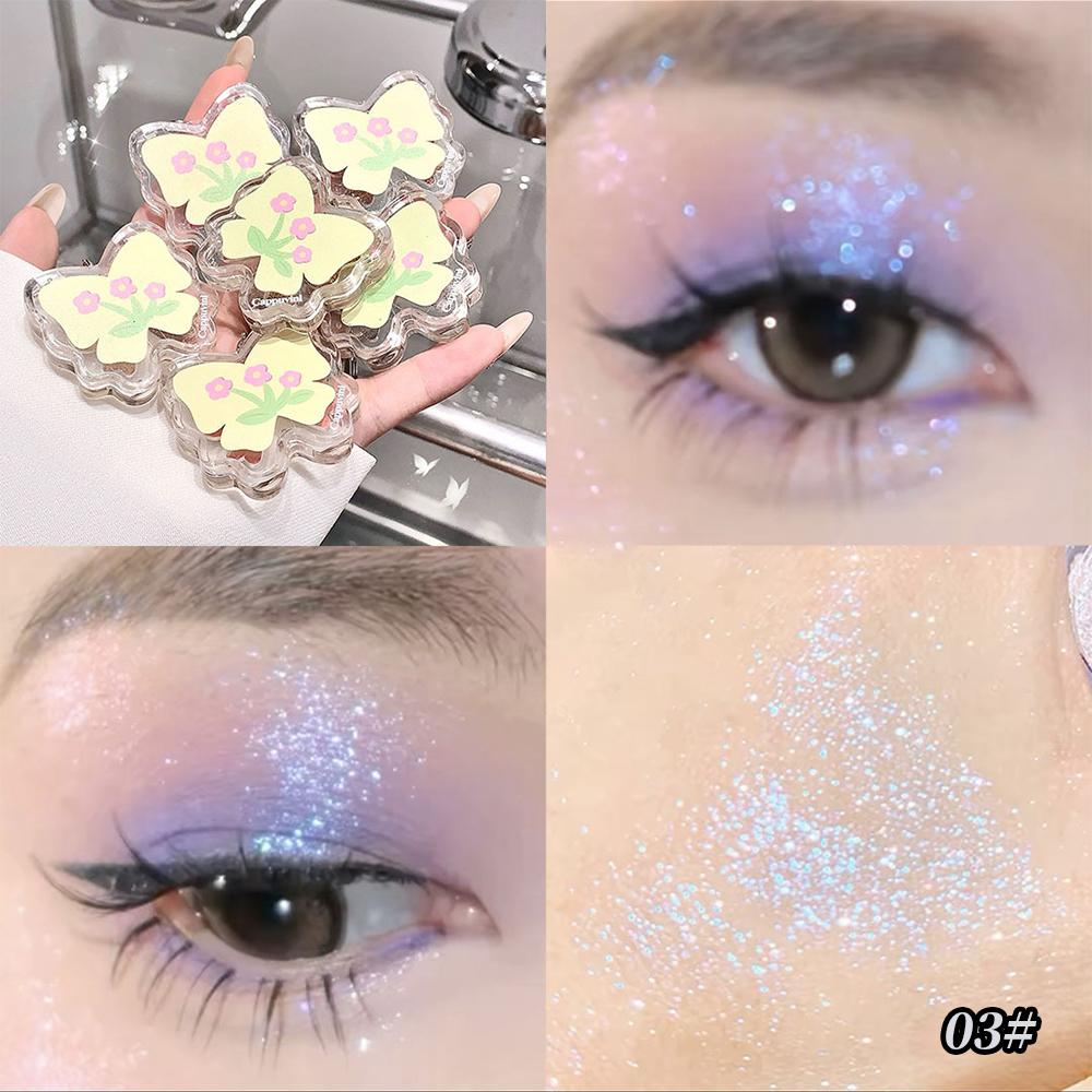 

CAPPUVINI Butterfly Flower Метамерные тени для век Перламутровые мерцающие тени для век с однотонным эффектом