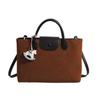 Simple and Popular Casual Portable Bag, Women's Versatile Fashion Contrasting Color Messenger Bag, Personalized Retro Shoulder Bag