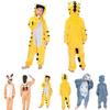 Stylish Animal Flannel Onesie Pajamas For Kids Soft Sleepwear Perfect For Home Lounging