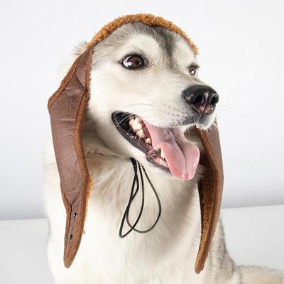 Dog Pilot Hat for Cold Weather Windproof Creative Cap with Ear Flaps Pet Makeup Cat