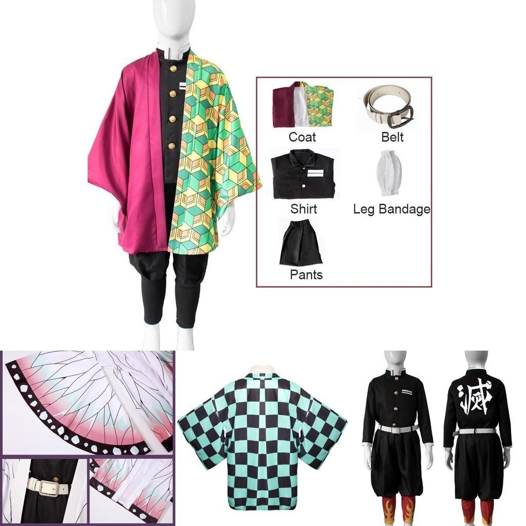 High-quality Polyester And Synthetic Fiber Demon Slayer Kimetsu No Yaiba Costume Perfect For Boys And Girls