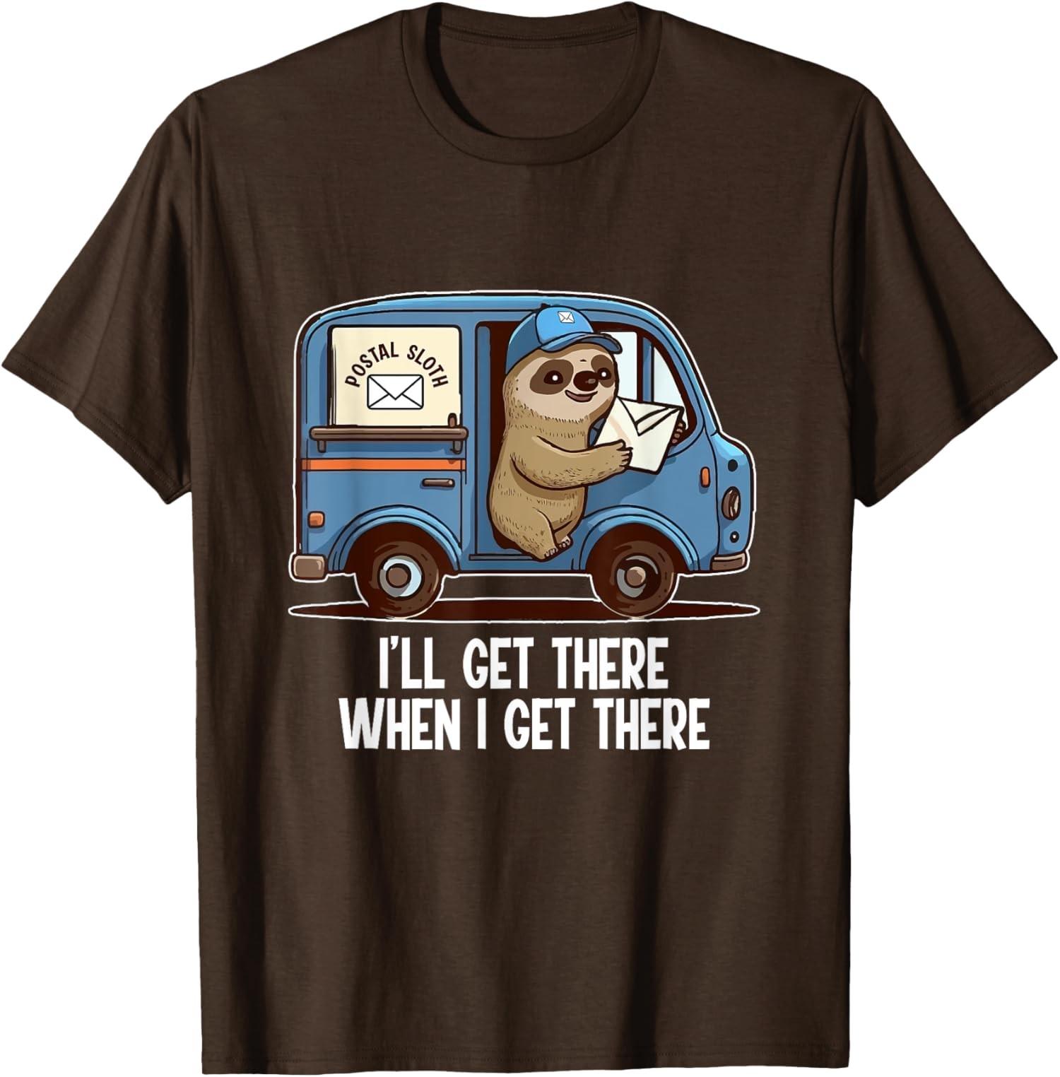Postal Worker Funny Delivery Mailman Design Funny Unisex T-Shirt S разноцветный