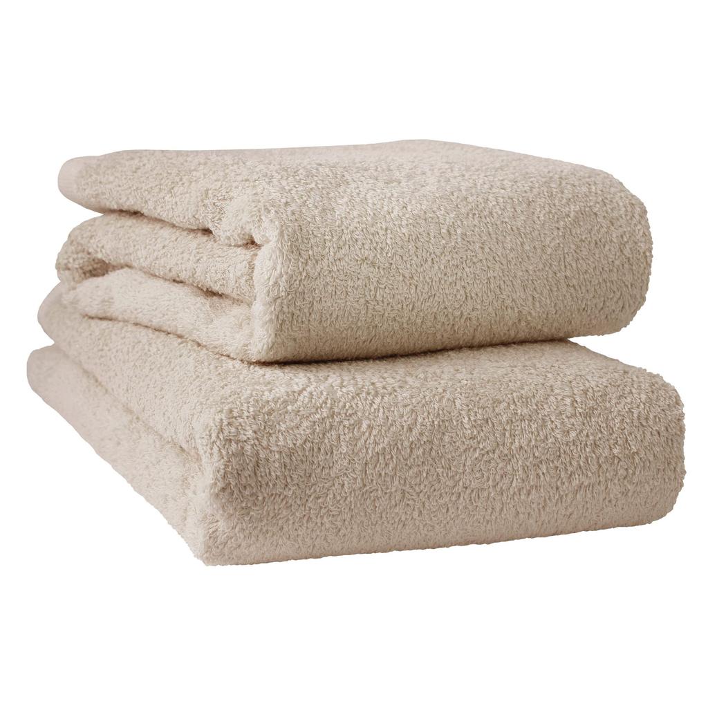 hiorie Bath Made in Fluffy and Solid Senshu Available in 18 Set of 2 Hotel-Style Towels, Japan, Absorbent, 100% Cotton, Color, Towel, Colors, (Gray