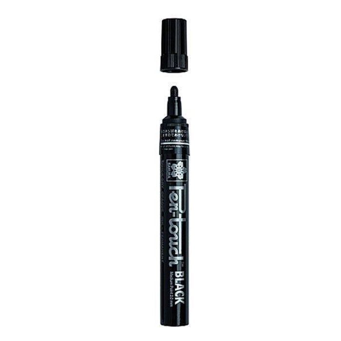 Felt Pen - SAKURA - PEN TOUCH - Medium Tip 2mm - Black Color - Odorless and Quick-drying