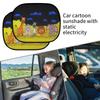 Car Window Shades Cartoon Static Cling Car Window Shades Reusable Glare Blocker Shield Protection Windshield Covers For Driving