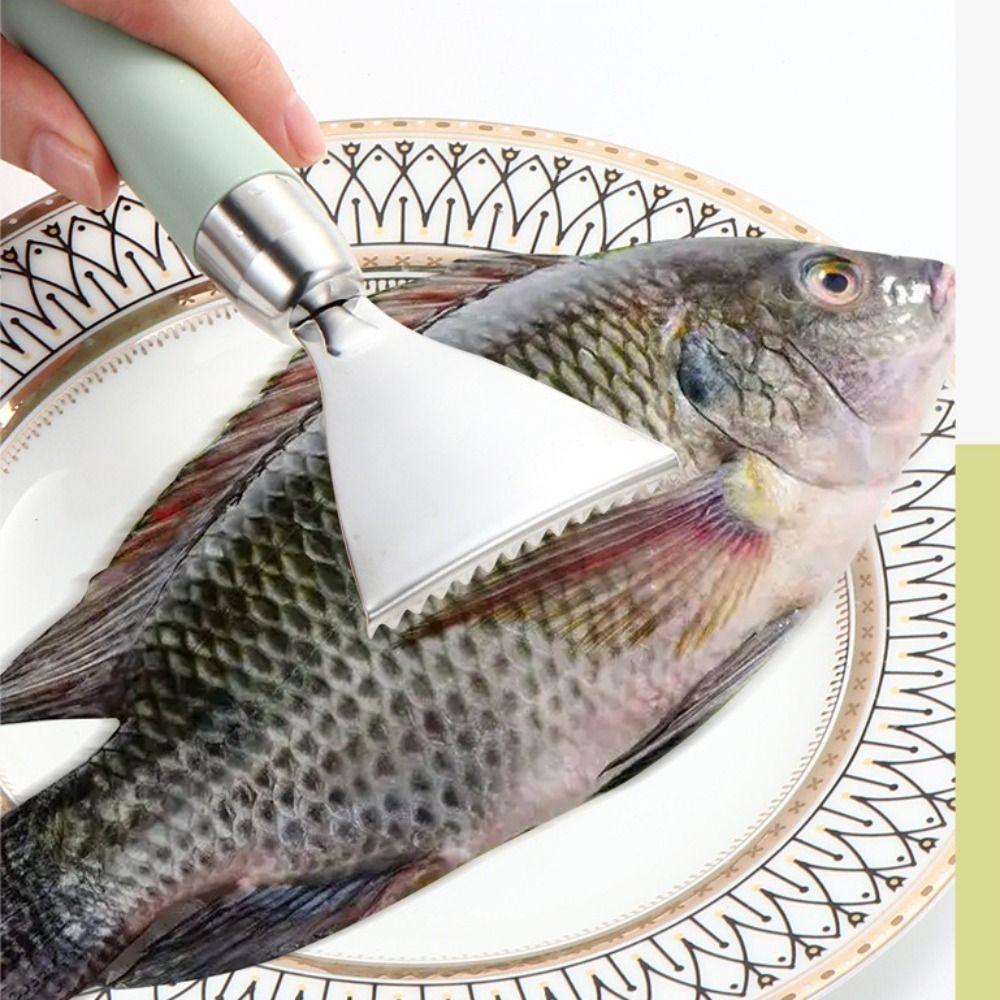 Durable Stainless Steel Fish Scale Remover Home ABS Handle Cooking Seafood Tools Smooth Fish Scale Scraper Kitchen Tools