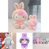 Sanrio Series Kuromi Melody Cinnamoroll Plush Doll Handmade Soft Toy For Anime Fans