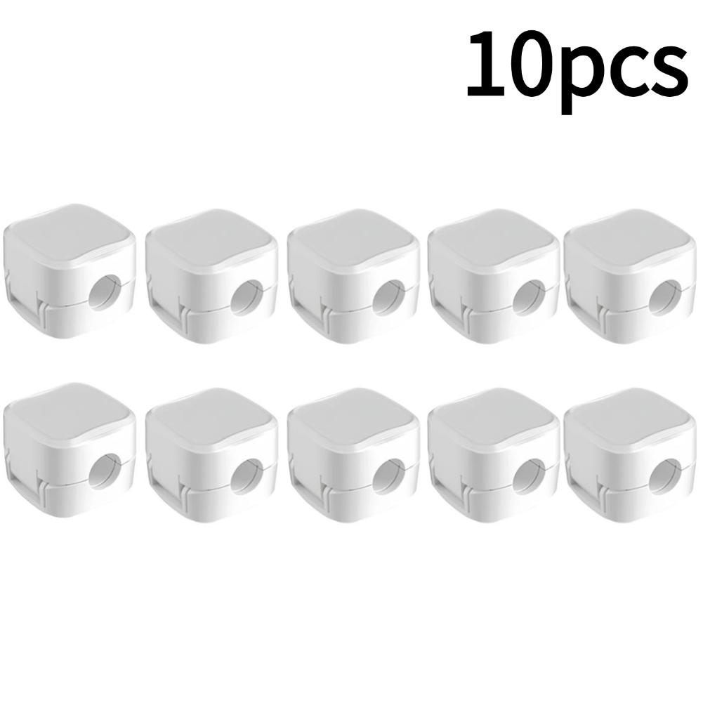 1/3/5/10pcs Cable Organizer Magnetic Plug Box Silicone Cable Winder Flexible Cable Management Clips for Office Desktop Home