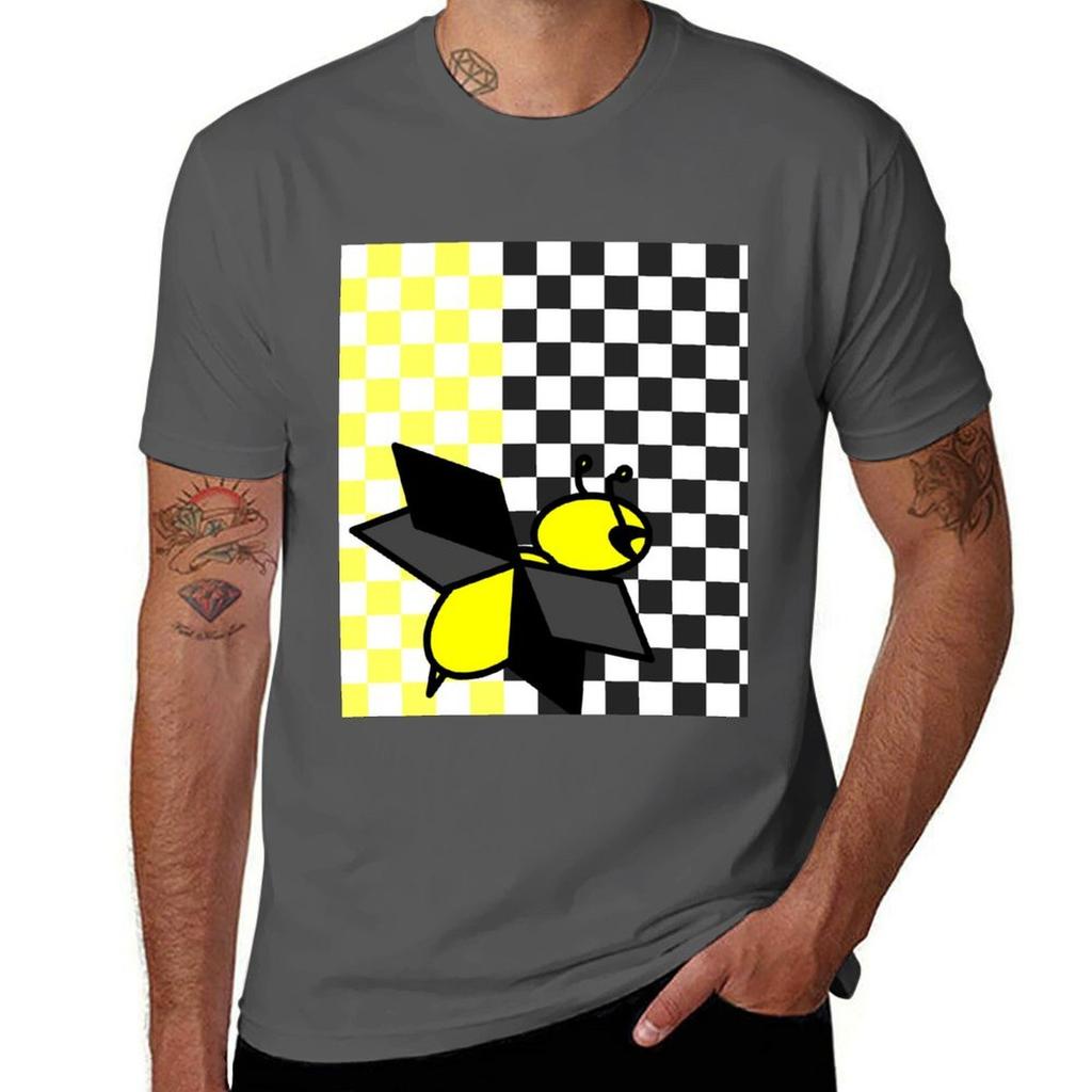Cappi Buggy Checkered Duo TShirt Work Wear Simple Tee Shirt
