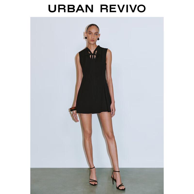 

UR 2025 Women s Sleeveless Ribbon A-Line Mini Dress M