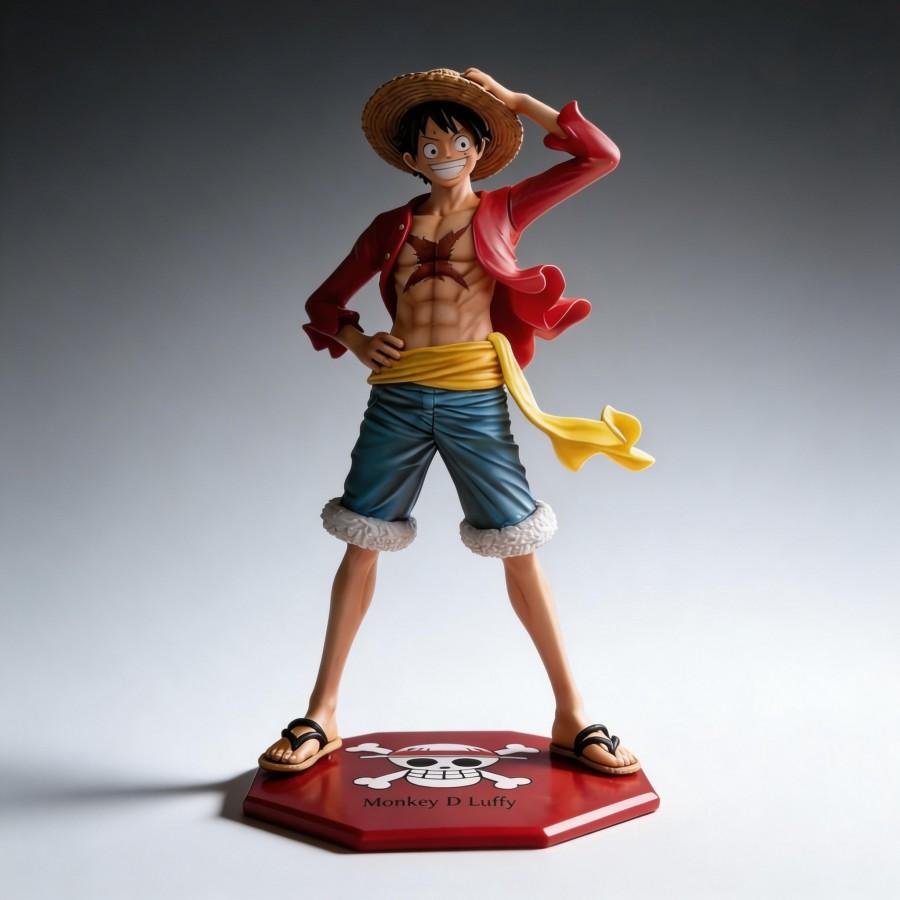 Anime One Piece Monkey D. Luffy Action Figure Collectible Model Toy 24cm, High Quality, Detailed Craftsmanship