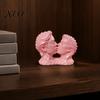 Elegant Sculptures 3D Printed Couple Kissing Head Sculpture, White Modern Art Statue Anniversary Romantic Craft for Living Room Bedroom, Minimalist