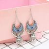 Vintage Women's Bohemian Tassel Hollow Bell Drop Dangle Hook  Earrings Jewelry