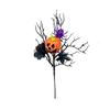 1 Stück Festivals Einzelzweig Halloween Dekoration Zweige Kunstblume Ornament Kürbis Garten